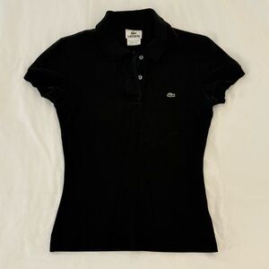 Lacoste Black Short Sleeve Polo